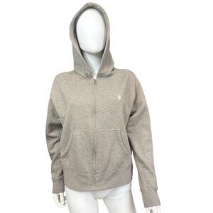 Polo Ralph Lauren Women's Full Zip Hoodie Gray Large